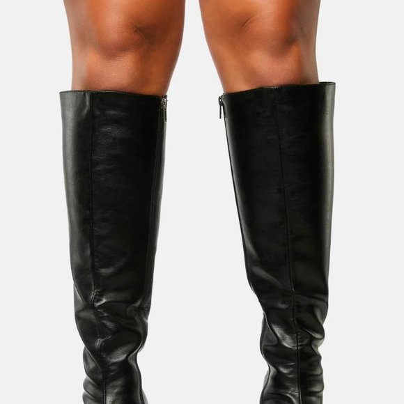 Dolls Kill - Lamoda - Wide Calf Obsession Knee High Boots - Picture 4 of 7